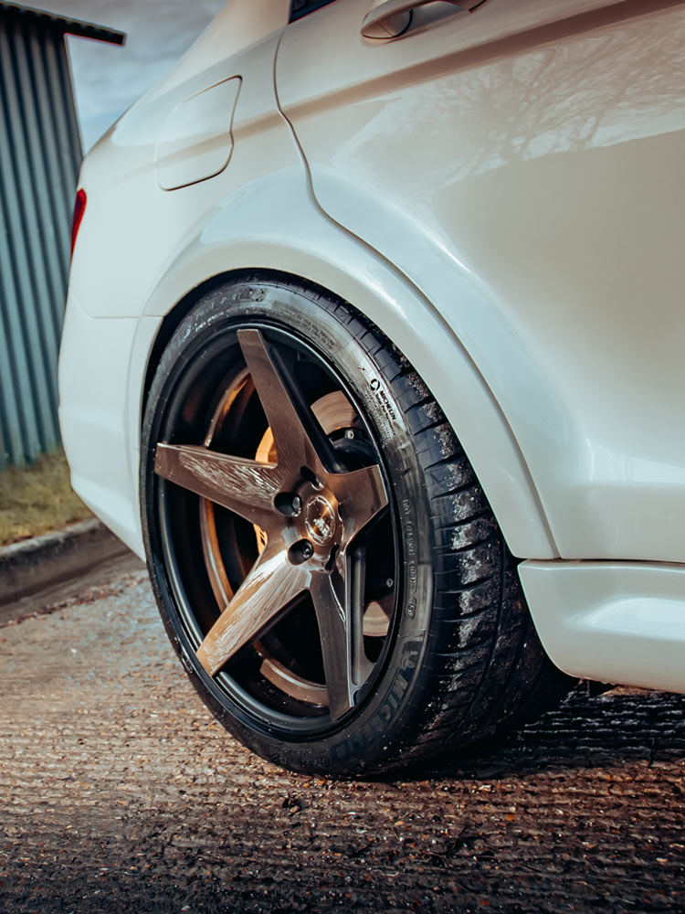 Mercedes C63 4 door rear wide arch kit