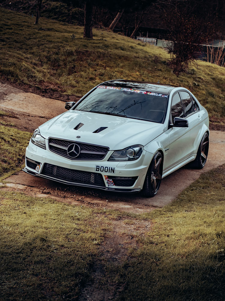Mercedes C63 4 door rear wide arch kit